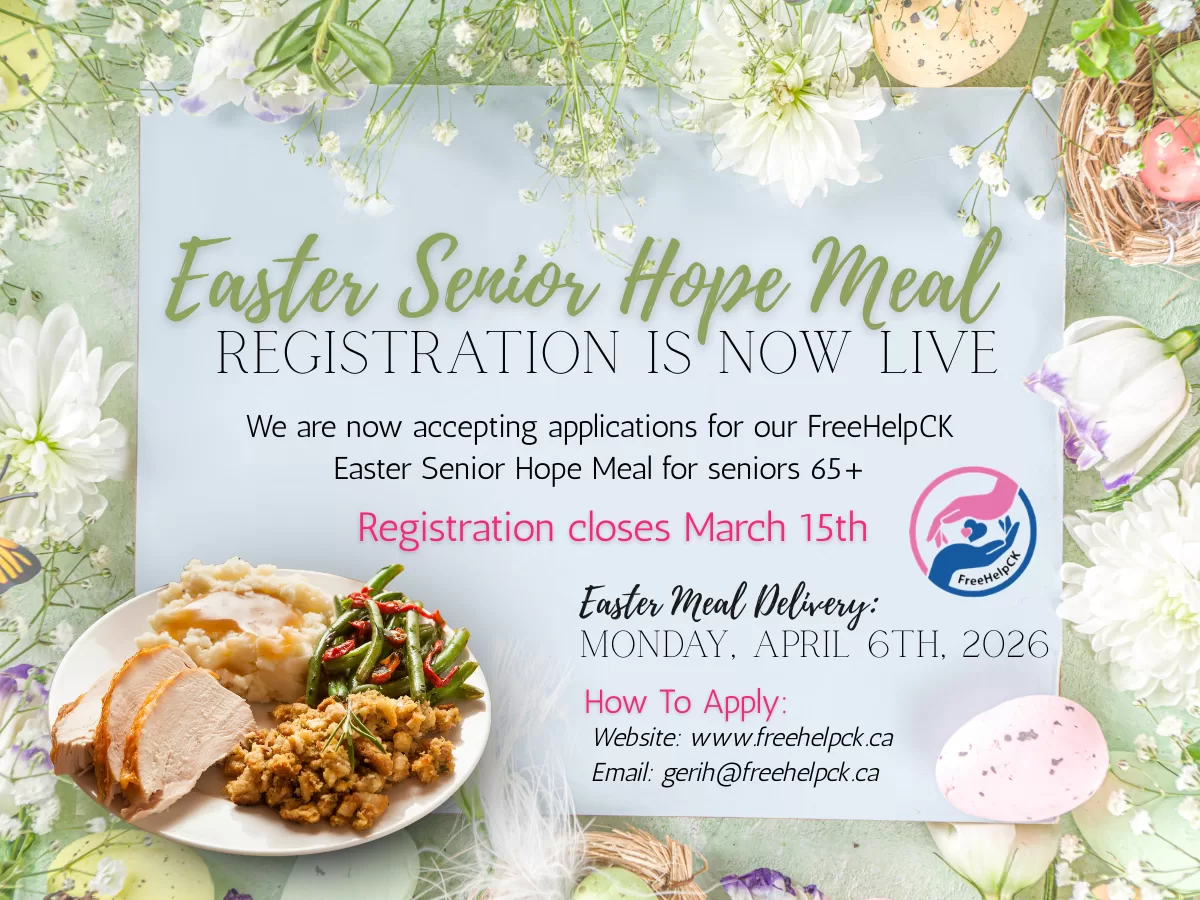 Easter senior hope meal