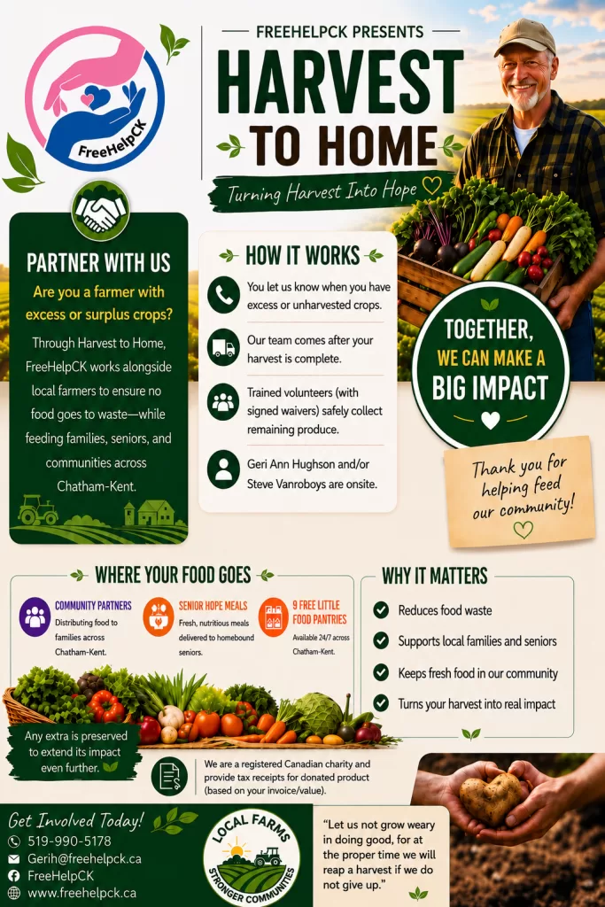 Harvest to home flyer