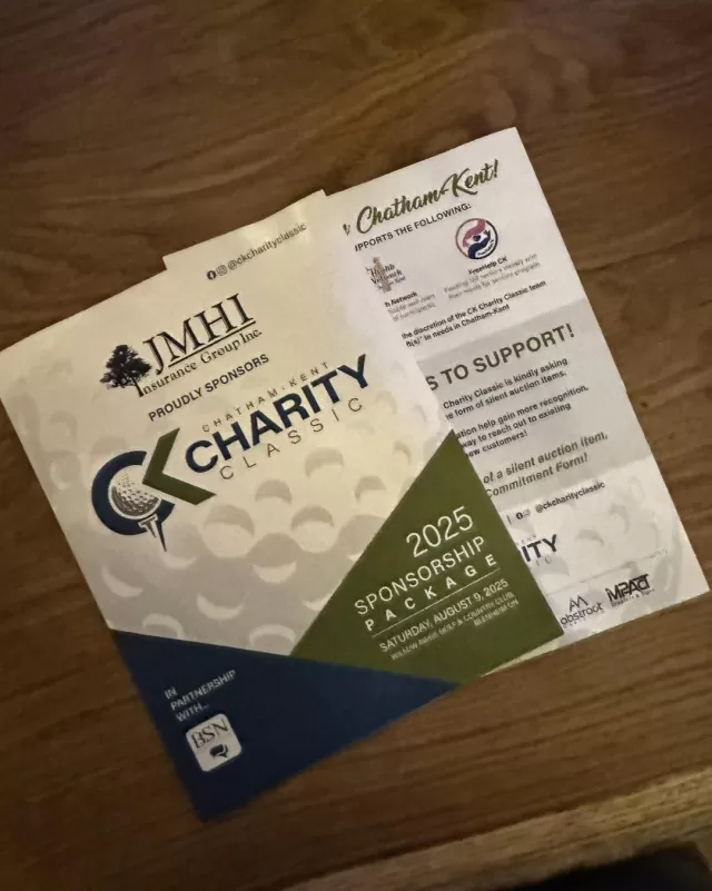 Last night Chatham-Kent Charity Classic announced that they will be sponsoring FreeHelpCK’s senior meal program for 2025! 
Your generosity will allow us to grow our senior meal program in the new year, thank you for your gracious donation.