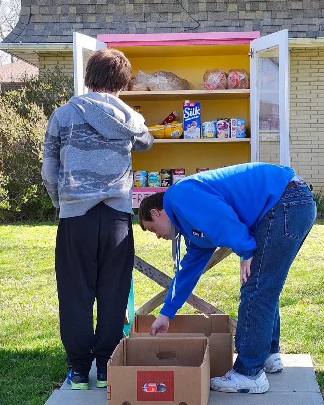 Sunshine & Service ☀️ 
Thank you to our amazing volunteers; Mary Ann, Tyler, and Quinn, for filling our FreeHelpCK Free Food Pantries with love, care, and generosity. Your commitment helps feed so many throughout our community, and we truly appreciate each of you 🙏🏻.
Use whatever gift you have received to serve others, as faithful stewards of God’s grace
– 1 Peter 4:10