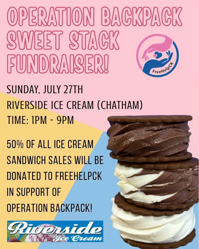 🍦 SWEET TREATS FOR A SWEET CAUSE! 🍦
We’re teaming up with Riverside Ice Cream to serve up smiles for school supplies on Sunday, July 27th!
🎟️ Ice Cream Sandwich Tickets are just $4 EACH!
💙 50% of every ticket supports local kids heading back to school with confidence and the tools they need to succeed🎒
Want to get your hands on one (or a few 😋)?
Send us a message or comment below ⬇️ and get a your pre-ordered ticket!
💰E-Transfer can be to: amys@freehelpck.ca or pay cash, and we’ll have your ice cream sandwich coupon ready!
Let’s make this summer extra sweet– one sandwich at a time! 🍪🍦