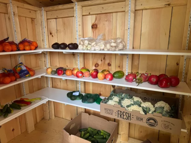 FreeHelpCK pantry @ 450 Park ave just filled with produce