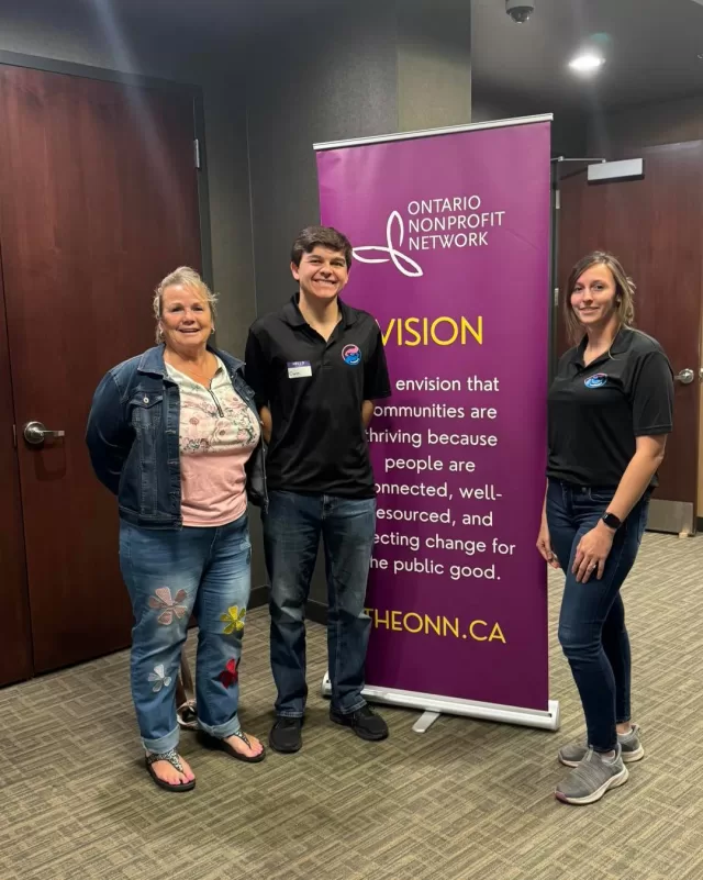 Today, Geri, Owen, and Amy had the opportunity to attend a conference hosted by the Ontario Nonprofit Network (ONN).
It was an inspiring day of learning 📝 Allowing our team to enhance our knowledge, build meaningful connections, and gain valuable insights and statistics about the nonprofit sector in Ontario.
We’re excited to bring what we’ve learned back to our community and continue strengthening the impact of our programs and partnerships! Thank you for having us! 💗