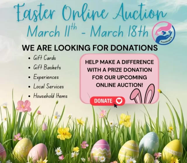 Our Easter Online Auction will run from March 11th to March 18th, raising funds to support our Easter Senior Hope Meals program.

✨ Please note: This will be our last online auction until December, so we’re hoping to make this one extra special!

We’re currently seeking generous sponsors to donate auction items such as:

• Gift cards or gift certificates
• Gift baskets
• Branded merchandise
• Experiences or professional services

📄 Tax receipts are available for all donated auction items.

If you or your business would like to contribute a prize or get involved, please comment below or send us a direct message.

Together, we can turn generosity into real impact for seniors in our community who need it most💛