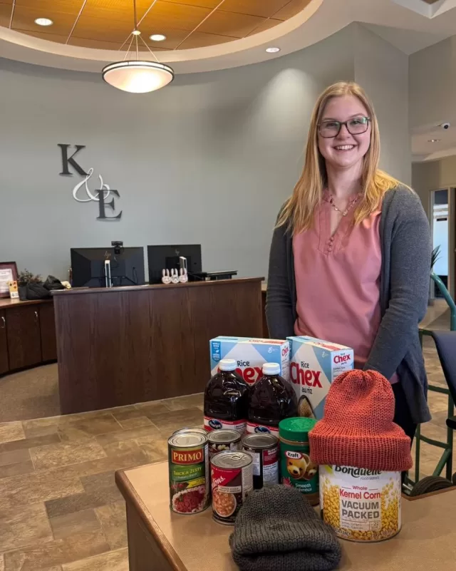 Thank you to Kent & Essex Mutual Insurance for running an internal food drive over the past month in support of our Free Food Pantries!🥫✨

Your generous donation of non-perishable items will go such a long way in helping us keep our pantry shelves stocked and ensuring individuals and families in our community have access to food when they need it most.

We were also so touched to receive beautiful knitted hats made by one of your talented employees🧶🧡 Thank you for going above and beyond to support our mission!

#freefoodpantries  #freehelpck #fooddrive