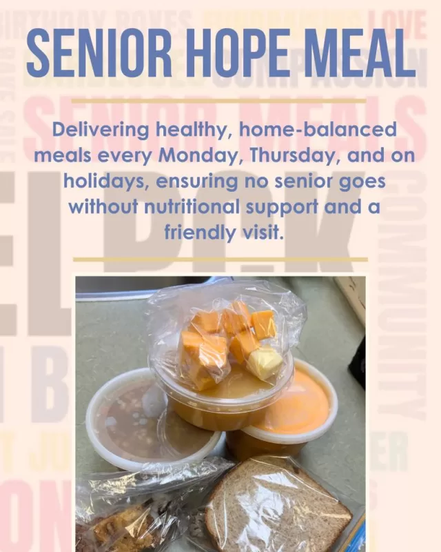 FreeHelpCK’s Senior Hope Meal is committed to delivering home-cooked, balanced meals to seniors ages 65 and over who are unable to leave their homes or prepare meals due to physical or health limitations.

The seniors we deliver to aren’t just another stop on our route, they’re family. They’re friends. They’re people we look forward to seeing just as much as they look forward to seeing us💗

Our team steps in not only to provide nutritious meals to last several days, but also a friendly visit, a warm smile, and compassion reminding every senior we serve that they are valued, supported, and loved 🥰