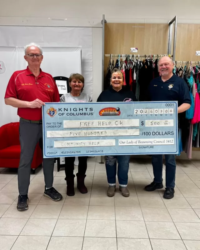 A heartfelt thank you to the Knights of  Columbus Council 1412 for their incredibly generous $500 donation🙏🏻✨

Your support goes far beyond this donation, it fuels our programs, strengthens our community, and reminds us that we are never alone in our mission to serve those in need. We are truly blessed to have your kindness and generosity by our side💗