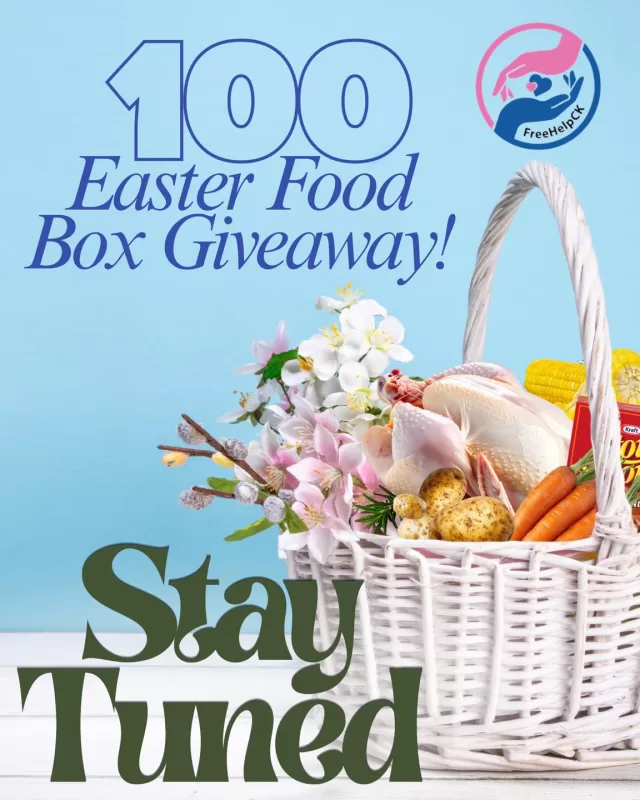 ✨ Big Announcement Coming Soon ✨

FreeHelpCK is excited to share that something very special is on the way. Over the next few days, we will be announcing more details about an Easter initiative that is very close to our hearts 💞

Due to the growing number of messages we have received from families needing extra support this holiday season, FreeHelpCK is stepping up to give away 100 Easter turkey dinner food boxes 🦃

Our CEO, Geri, has been working tirelessly over the past few days, sending emails and connecting with local businesses to help make this possible. A task like this is not easy to accomplish especially in such short timing. However, supporting a significant number of families in our community has truly been on her heart.

Because of the incredible generosity of our community, we are proud to share that 100 families will be blessed this Easter:
• 50 boxes will support families in Chatham
• 50 boxes will support families in surrounding areas of Chatham-Kent

“Then Jesus took the five loaves and two fish, gazed into heaven, and gave thanks to God. He broke the bread and the two fish and distributed them to his disciples to serve the people and the food was multiplied in front of their eyes!.”— Mark 6:41 📖

Just as God multiplied the loaves and fish to feed thousands, we trust that love, kindness, and generosity will continue to multiply throughout our community.

📢 STAY TUNED! The online application and full details will be announced later this week once everything is finalized.

#FreeHelpCK #FoodBoxGiveaway #GiveThanks #GodisGood #ChathamKent