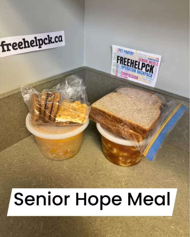 Nothing says comfort like homemade soup, sandwiches, and sweet treats on a chilly day 🥣🥪

Today’s Senior Hope Meals are ready to head out, bringing warmth and kindness to seniors in our community who may need a little extra support.

A meal does so much more than fill a stomach, it reminder that our community seniors are valued and loved 💛

#SeniorHopeMeals #FreeHelpCK #SupportSeniors #CommunityLove