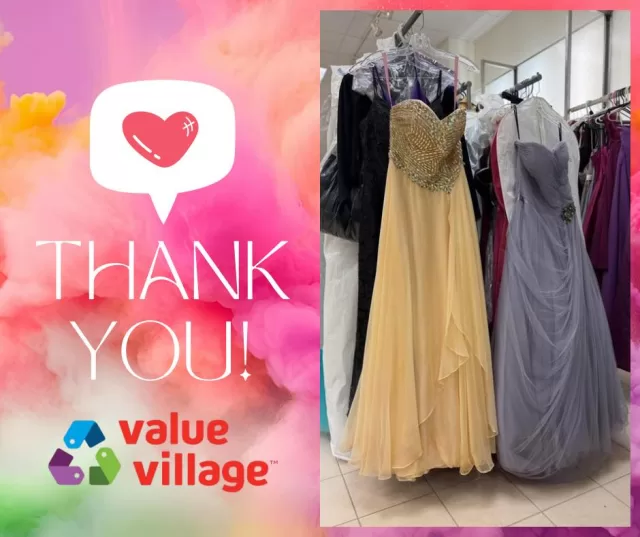 A huge thank you Value Village Chatham for contributing these stunning new gowns and beautiful dress shoes to our Prom & Grad Project! ✨👗👠

Your generosity allows us to continue making prom and grad dreams come true for local youth across Chatham-Kent💛

We are so grateful for your kindness and for helping us create a truly special shopping experience for every student who walks through our doors feeling celebrated, confident, and excited for their big night.

#FreeHelpCK #PromAndGradProject #CommunitySupport #ChathamKent
