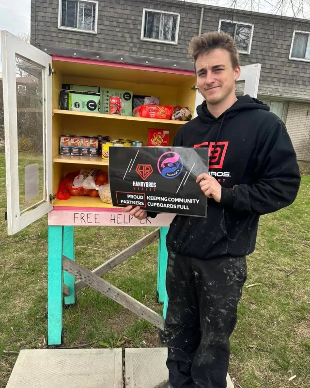 Handy Bros. Home Comfort made the most of this beautiful weather by helping refill FreeHelpCK’s free food pantries across Chatham-Kent.

📍15 Orchard Height 
📍Teppermans 
📍BME Freedom Park
📍805 Grand ave W
📍Habitat For Humanity 
📍450 Park Ave W

With the food supplied by FreeHelpCK and the incredible support of community partners like Handy Bros., these little pantries can continue serving as a bridge of support for local families, seniors, and individuals facing food insecurity.

We’re so grateful to work alongside businesses that truly care about making a difference right here in our community.

#FreeHelpCK #HandyBros #FreeFoodPantry #ChathamKent #CommunitySupport