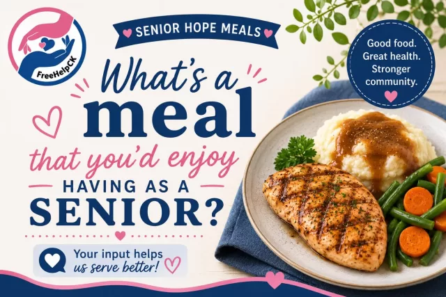 We want to hear from you!❤️

At FreeHelpCK, we’re always looking for ways to make our Senior Hope Meals even better. That’s why we’re asking:

👉 What’s a meal you’d love to receive?

Would you enjoy comfort foods like shepherd’s pie, meatloaf, or homemade soup? Maybe lighter options, cultural favourites, or something completely different?

Drop your meal suggestions in the comments below 👇 or send us a message. Your feedback helps us plan meals that seniors will truly enjoy and look forward to receiving.

Every suggestion matters, and together we can continue serving meals with dignity, care, and a little extra hope❤️

#SeniorHopeMeals #FreeHelpCK #CommunityCare #SeniorsMatter #ChathamKent #MealsWithMeaning