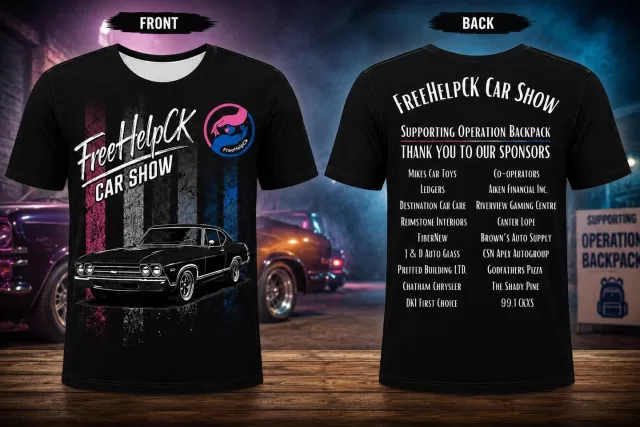 🔥 HOT OFF THE PRESS 🔥

Who needs one of these? 👀

Our official 2026 FreeHelpCK Car Show shirts are now available for pre-order!

Not only do they feature an awesome custom design, but every purchase helps support local students through our 8th Annual Operation Backpack Program.

🎒 It’s a backpack for a student.
📚 It’s school supplies for a child.
❤️ It’s confidence on the first day of school.

Plus, you’ll be sporting an exclusive shirt designed specifically for this year’s event!

👕 Shirts will be available for pickup at the FreeHelpCK booth during the Car Show on June 27th from 10:00 AM – 3:00 PM.

Wear your support proudly while helping local students start the school year with the tools they need to succeed.

👇 Comment your size below (S–3XL) and we’ll send you the ordering details!

Tag a friend who needs one too! 🚗❤️

#FreeHelpCK #OperationBackpack #CarShowForACause #CommunityHelpingCommunity #ChathamKent