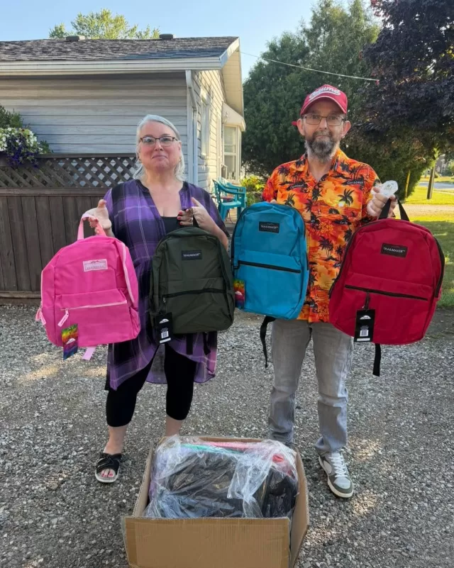 The generosity of our community never ceases to amaze us🥰

We would like to extend our heartfelt thanks to Annette and George Rabideau for their incredibly generous donation of 50 brand-new backpacks to our Operation Backpack program✏️🎒

It’s gifts like these that remind us what can happen when a community comes together. These aren’t just backpacks, they’re opportunities for children to walk into school feeling confident, prepared, and excited for a new year😁📚

Thank you for your kindness, your generosity, and for believing in the work we do. Because of your support, 50 more local children will begin the school year with the tools they need to succeed, and that is something truly meaningful💖