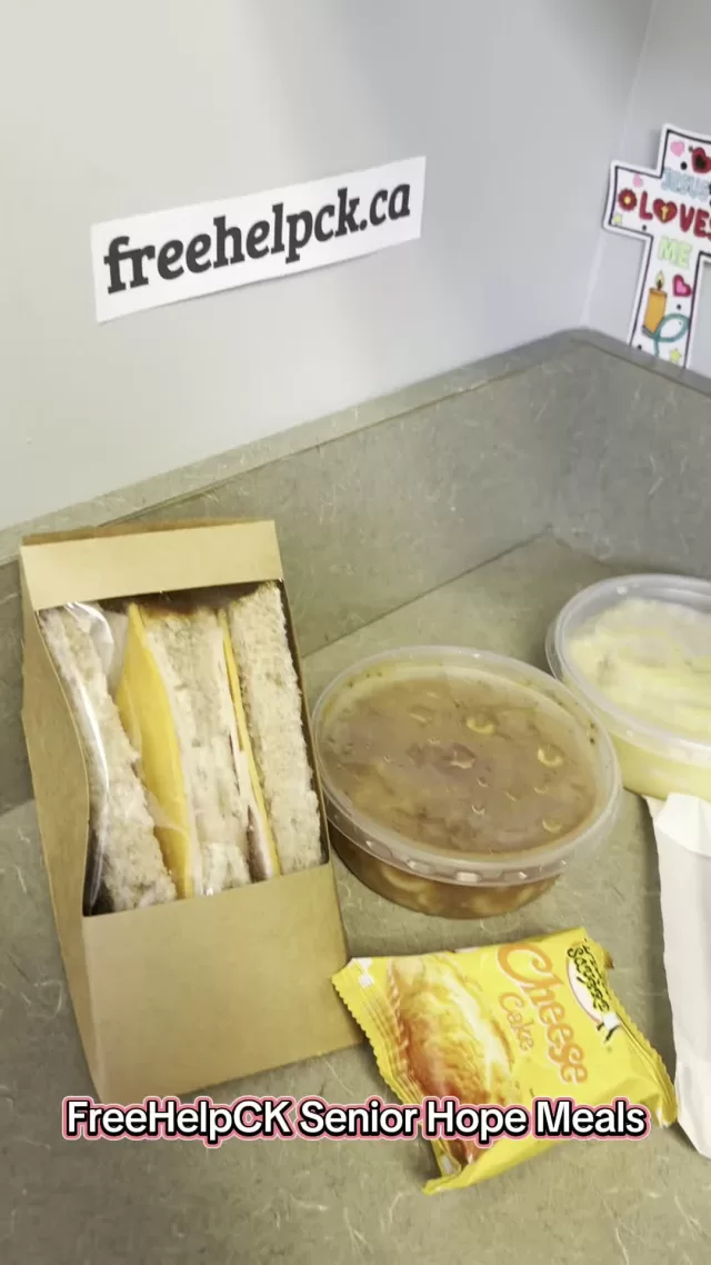 Today’s Senior Hope Meals

Another delivery day filled with good food, friendly faces and a little extra care for our seniors 🥰

Today, our seniors received a ham & cheese sandwich, two comforting soups, split pea and hamburger noodle, a fresh homemade salad, cheesecake for dessert and some cookies to enjoy later! 😋🥗

Senior Hope Meals is about more than just providing a meal. It’s about checking in, sharing a smile and making sure our seniors know they are cared for and thought of.

We’re so thankful for everyone who helps us continue showing up for our seniors week after week🌟

#FreeHelpCK #SeniorHopeMeals #ChathamKent