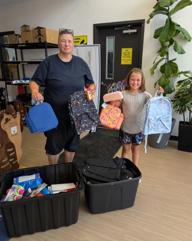 A heartfelt thank you to Amy Finn and her granddaughter, Lennon, for their generous donation of backpacks to FreeHelpCK’s Operation Backpack program!🎒✏️📚

It’s always heartwarming to see kindness being passed down to the next generation. Every backpack donated helps us make sure another local child is ready to start the school year with the supplies they need.

Thank you, Amy and Lennon, for helping us make a difference for children right here in heart of Chatham-Kent💕

“Let all that you do be done in love.” — 1 Corinthians 16:14 

#FreeHelpCK #OperationBackpack