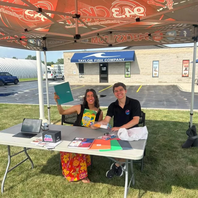 Owen and Stephani are hanging out at Taylor’s Fish Company today with Allanah from 94.3 CKSY, collecting donations for FreeHelpCK’s Operation Backpack! 🎒✏️📚

Stop by, say hello, and help us fill even more backpacks with school supplies for local students across Chatham-Kent. Every donation makes a difference!

We’ll be here until 2PM today! 

#FreeHelpCK #OperationBackpack #Wheatley #ChathamKent #CommunityHelpingCommunity