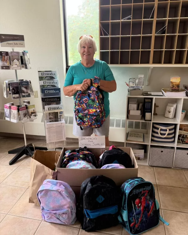 A heartfelt thank you to Our Saviour's Lutheran Church for generously donating backpacks to FreeHelpCK’s Operation Backpack! 🙏🏻

Every backpack donated helped us make sure another child in our community could head back to school feeling prepared, excited and ready for a brand-new year. 🎒✏️

We are incredibly grateful to have wonderful community supporters who continue to show up for the children and families of Chatham-Kent. Thank you for being part of Operation Backpack! ❤️

#FreeHelpCK #OperationBackpack