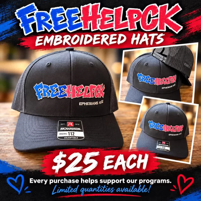 🧢 FreeHelpCK Embroidered Hats Are Here! 🧢

Show your support and wear the FreeHelpCK name proudly! Our new black embroidered hats are available for only $25 each.

Every hat purchased helps support the programs we provide for seniors, youth, families and pets throughout our community. ❤️

Look good, spread kindness and help us continue making a difference—one hat at a time!

Limited quantities available—message us to purchase yours! #yours‼️ #purchase #purchasewithpurpose
