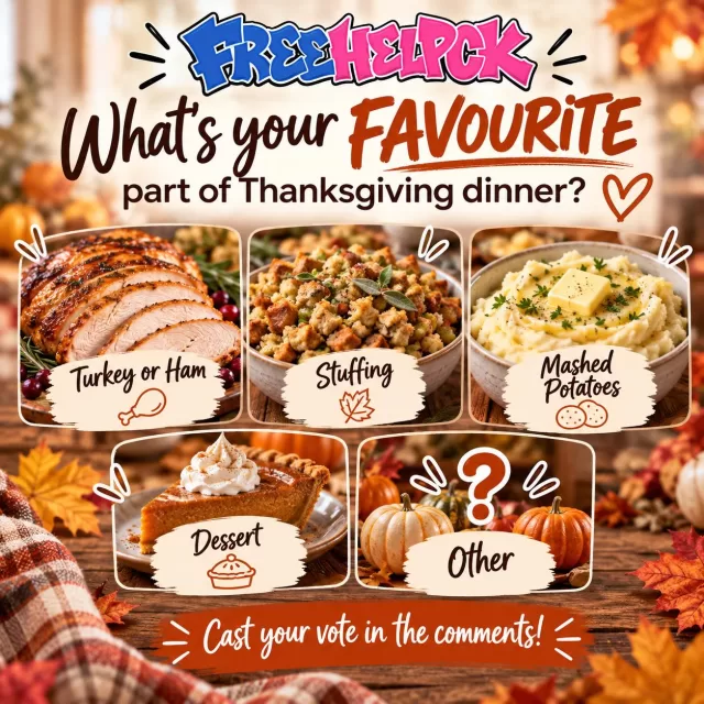 🦃🍂 Thanksgiving is almost here, and we have a very important question…

What’s the BEST part of Thanksgiving dinner?! 🤤

Are you all about the turkey, loading up on mashed potatoes, going back for seconds of stuffing, or saving room for dessert? 🥧

Or maybe there’s something else you can’t imagine Thanksgiving dinner without!

👇 We want to know your favourite in the comments!

#FreeHelpCK #Thanksgiving #ThanksgivingDinner #ChathamKent