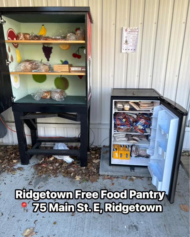 Our Ridgetown FreeHelpCK Free Food Pantry was filled this morning and is ready for anyone in need of a little extra support!

📍 75 Main St. E., Ridgetown

We kindly ask that you take only what you need, with a limit of 4 items per household, so we can help as many individuals and families as possible.

#FreeHelpCK #Ridgetown #ChathamKent #FreeFoodPantry