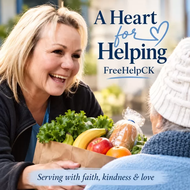💙 The Heart Behind FreeHelpCK — Our Geri Ann

From 4 a.m. to often 8 p.m., Geri turns faith and compassion into action. From Senior Hope Meals and pantry fills to Birthday Boxes, the Pet Pantry and Harvest to Home, she helps keep every program moving alongside her amazing team.

When she asks for something to be done, she’s right there doing it too—carrying boxes, making deliveries and leading by example.

Her heart always asks, “How can we help?” Guided by God, her determination brings hope to others.

Geri always finds ways to thank her team. Today, we want to return that love. We see your long days, your quiet efforts and your caring heart. Thank you for leading us so faithfully. You are loved and appreciated. 💙

“Let all that you do be done in love.” — 1 Corinthians 16:14

With gratitude,
Your FreeHelpCK Team 🙏

💬 Leave a kind word or prayer to encourage Geri and her team as they keep finding new ways to help!